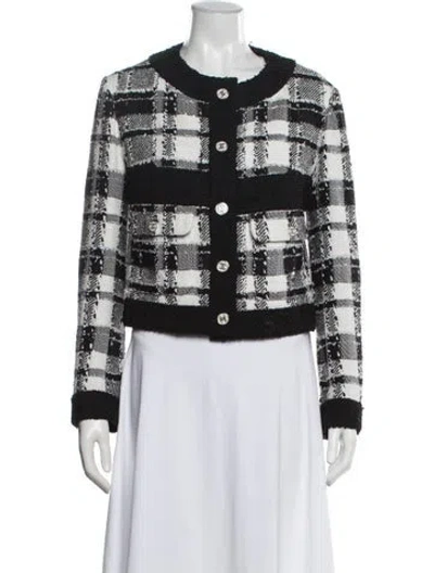 Pre-owned Chanel 2023 Tweed Jacket In White