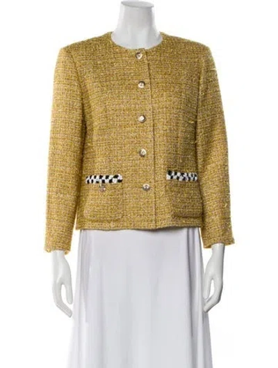 Pre-owned Chanel 2023 Tweed Pattern Evening Jacket