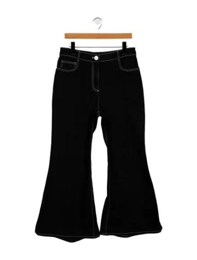 Pre-owned Chanel 2023 Wide Leg Jeans In Black