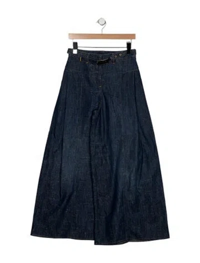 Pre-owned Chanel 2023 Wide Leg Jeans In Blue
