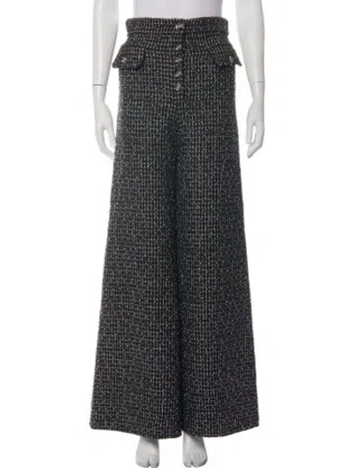 Pre-owned Chanel 2023 Wide Leg Pants In Black