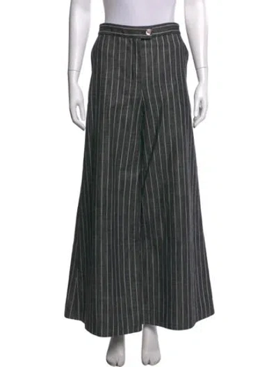Pre-owned Chanel 2023 Wide Leg Pants In Gray