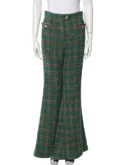 Pre-owned Chanel 2023 Wide Leg Pants In Green