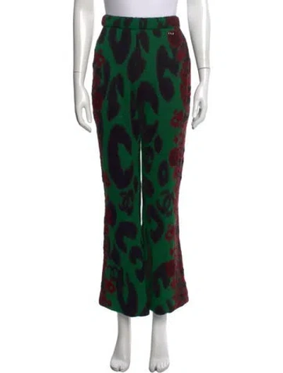 Pre-owned Chanel 2023 Wide Leg Pants In Green