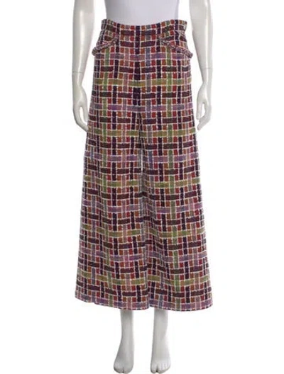 Pre-owned Chanel 2023 Wide Leg Pants In Pink
