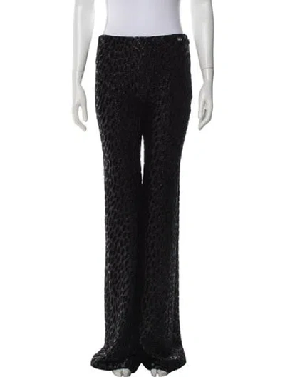 Pre-owned Chanel 2023 Wide Leg Pants W/ Tags In Black