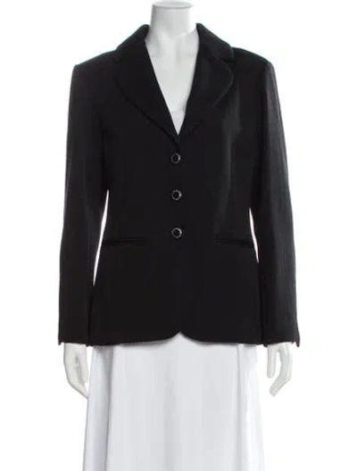 Pre-owned Chanel 2023 Wool Blazer In Gray