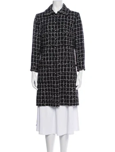 Pre-owned Chanel 2023 Wool Coat In Black