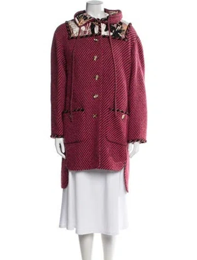 Pre-owned Chanel 2023 Wool Coat In Pink