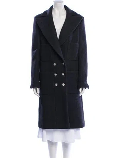Pre-owned Chanel 2023 Wool Peacoat In Gray