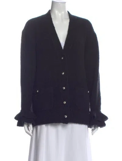 Pre-owned Chanel 2024 Cashmere Sweater In Black
