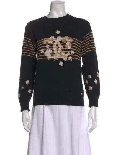 Pre-owned Chanel 2024 Cashmere Sweater In Black