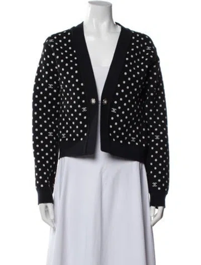 Pre-owned Chanel 2024 Cashmere Sweater In Black