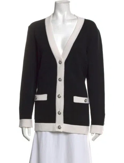Pre-owned Chanel 2024 Cashmere Sweater In Black