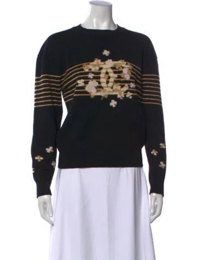 Pre-owned Chanel 2024 Cashmere Sweater In Black