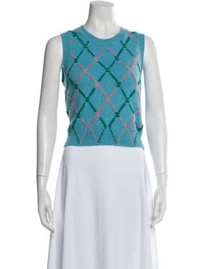 Pre-owned Chanel 2024 Cashmere Sweater In Blue