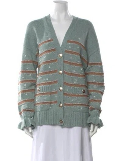 Pre-owned Chanel 2024 Cashmere Sweater In Green