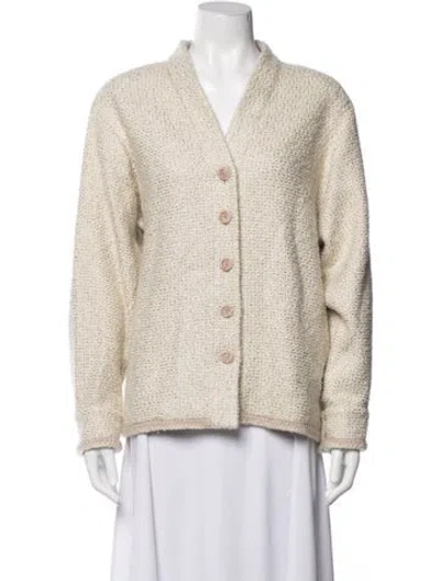 Pre-owned Chanel 2024 Cashmere Sweater In Metallic/neutrals