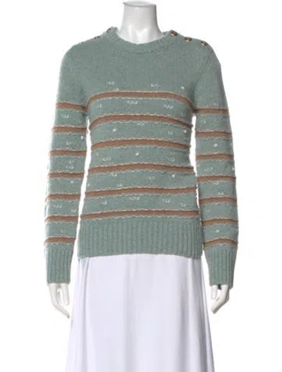 Pre-owned Chanel 2024 Cashmere Sweater W/ Tags In Green
