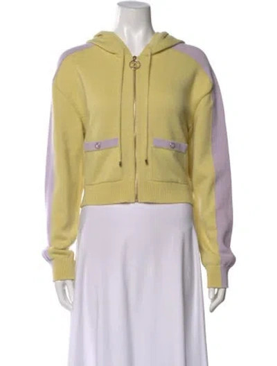 Pre-owned Chanel 2024 Cashmere Sweater In Yellow
