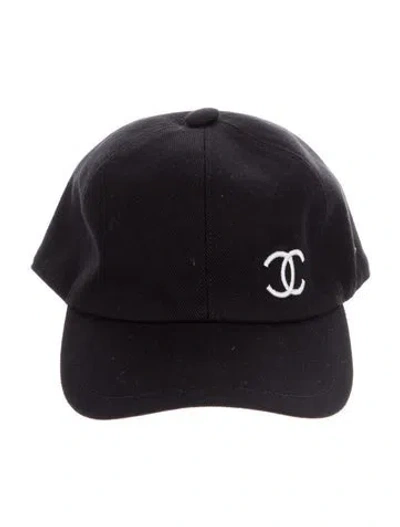 Pre-owned Chanel 2024 Cc Baseball Cap W/tags In Black