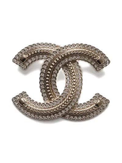 Pre-owned Chanel 2024 Cc Brooch