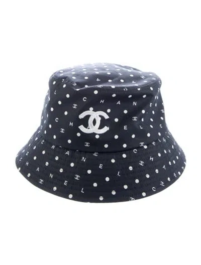 Pre-owned Chanel 2024 Cc Bucket Hat In Blue