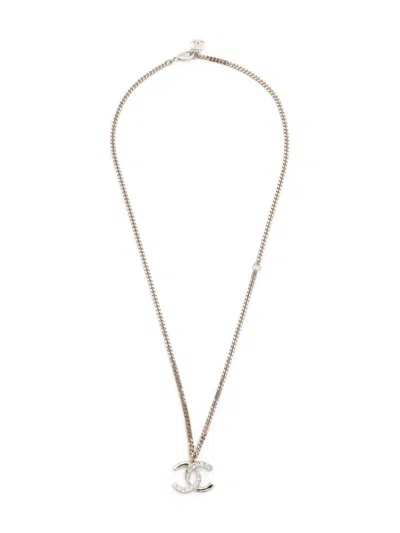Pre-owned Chanel 2024 Cc-logo Necklace In Gold