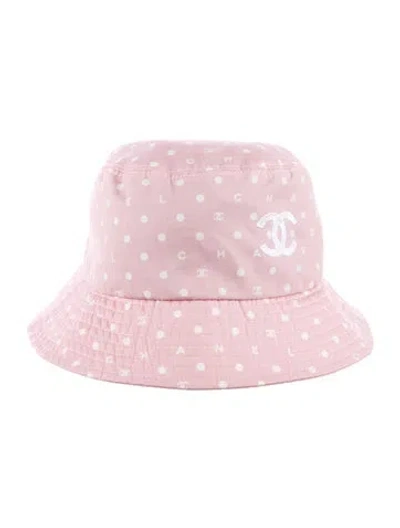 Pre-owned Chanel 2024 Cc Polka Dot Bucket Hat In Multi