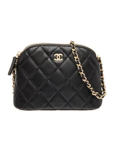 Pre-owned Chanel 2024 Clutch W/ Chain W/tags In Black