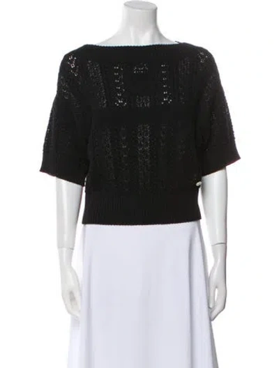 Pre-owned Chanel 2024 Coco Beach Sweater In Black