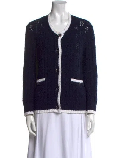 Pre-owned Chanel 2024 Colorblock Pattern Sweater In Multi