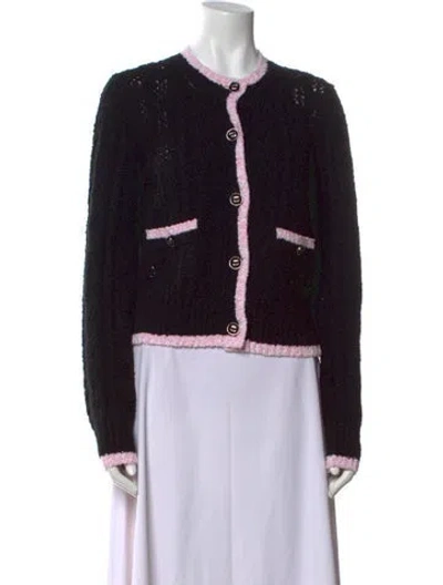 Pre-owned Chanel 2024 Crew Neck Sweater In Black