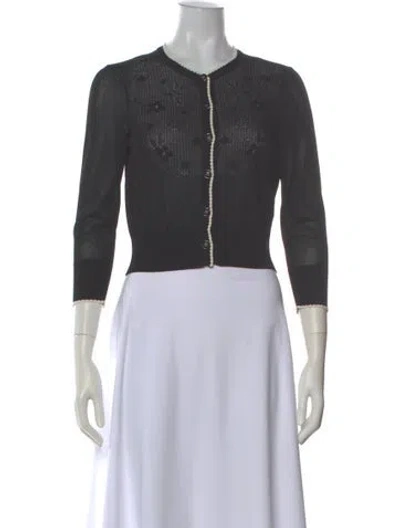 Pre-owned Chanel 2024 Crew Neck Sweater In Black