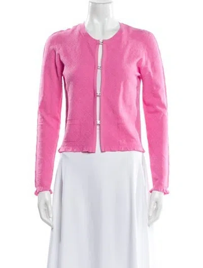 Pre-owned Chanel 2024 Crew Neck Sweater In Pink