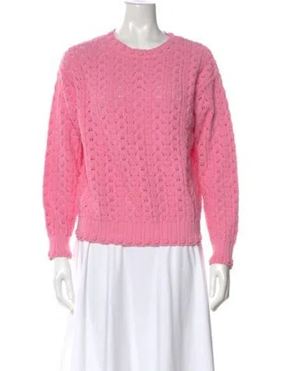 Pre-owned Chanel 2024 Crew Neck Sweater In Pink
