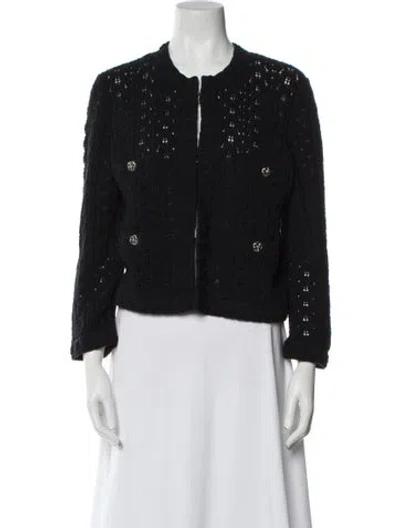 Pre-owned Chanel 2024 Crew Neck Sweater W/ Tags In Black