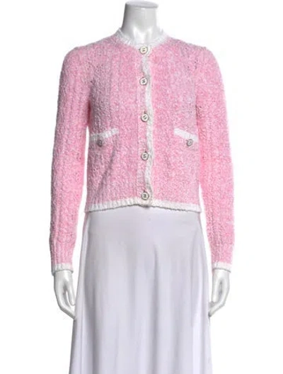 Pre-owned Chanel 2024 Crew Neck Sweater W/ Tags In Pink