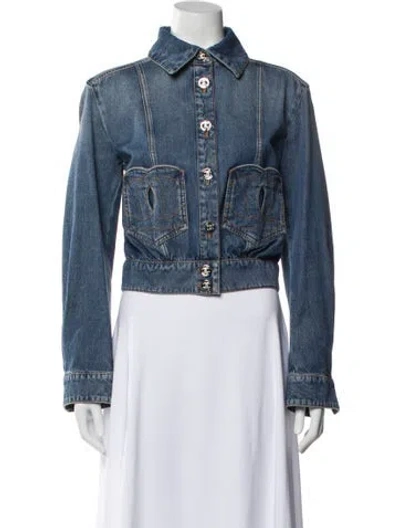Pre-owned Chanel 2024 Denim Jacket In Blue