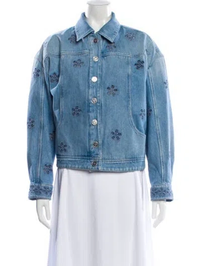 Pre-owned Chanel 2024 Denim Jacket In Blue