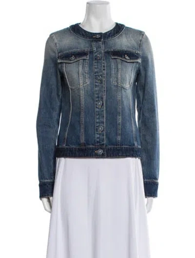 Pre-owned Chanel 2024 Denim Jacket W/ Tags In Blue