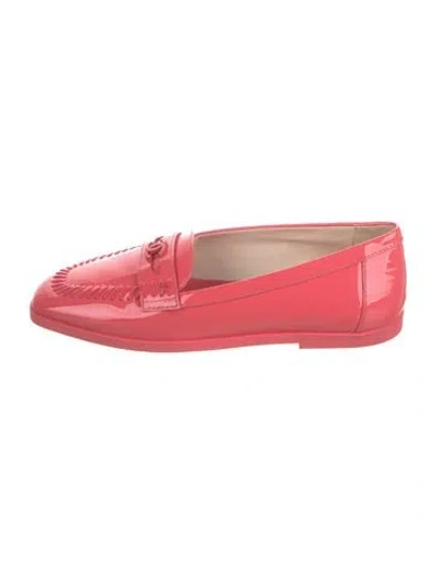 Pre-owned Chanel 2024 Interlocking Cc Logo Loafers In Pink