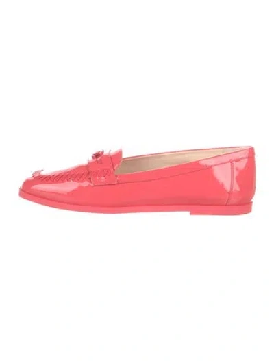 Pre-owned Chanel 2024 Interlocking Cc Logo Loafers In Pink