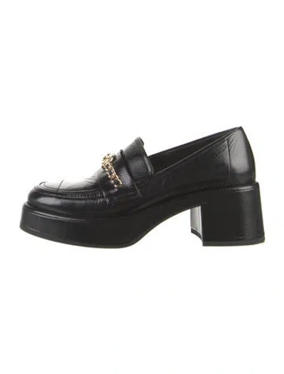 Pre-owned Chanel 2024 Interlocking Cc Logo Pumps In Black