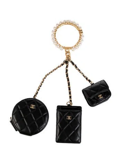 Pre-owned Chanel 2024 Interlocking Cc Logo Wallet In Multi