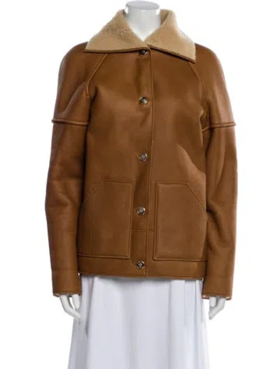 Pre-owned Chanel 2024 Leather Jacket In Brown