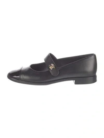 Pre-owned Chanel 2024 Mary Jane Mary Jane Flats In Black