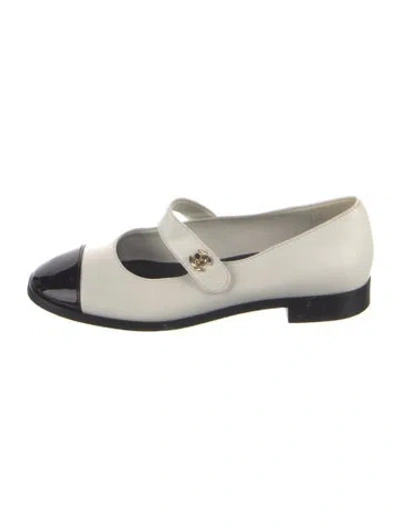 Pre-owned Chanel 2024 Mary Janes Mary Jane Flats In White