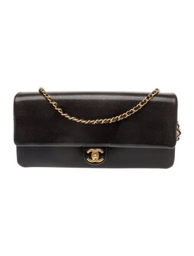 Pre-owned Chanel 2024 Maxi Clutch Bag In Black