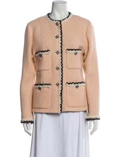 Pre-owned Chanel 2024 Metiers D'art Collection Jacket W/ Tags In Pink